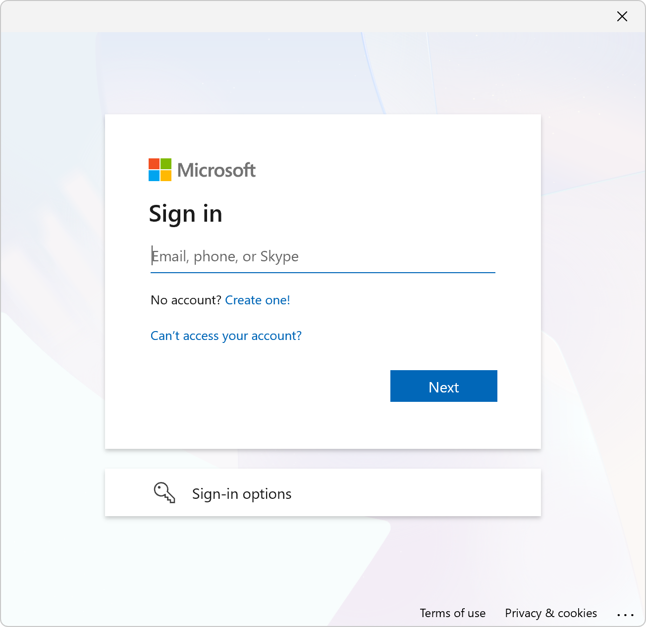 Microsoft Sign-In