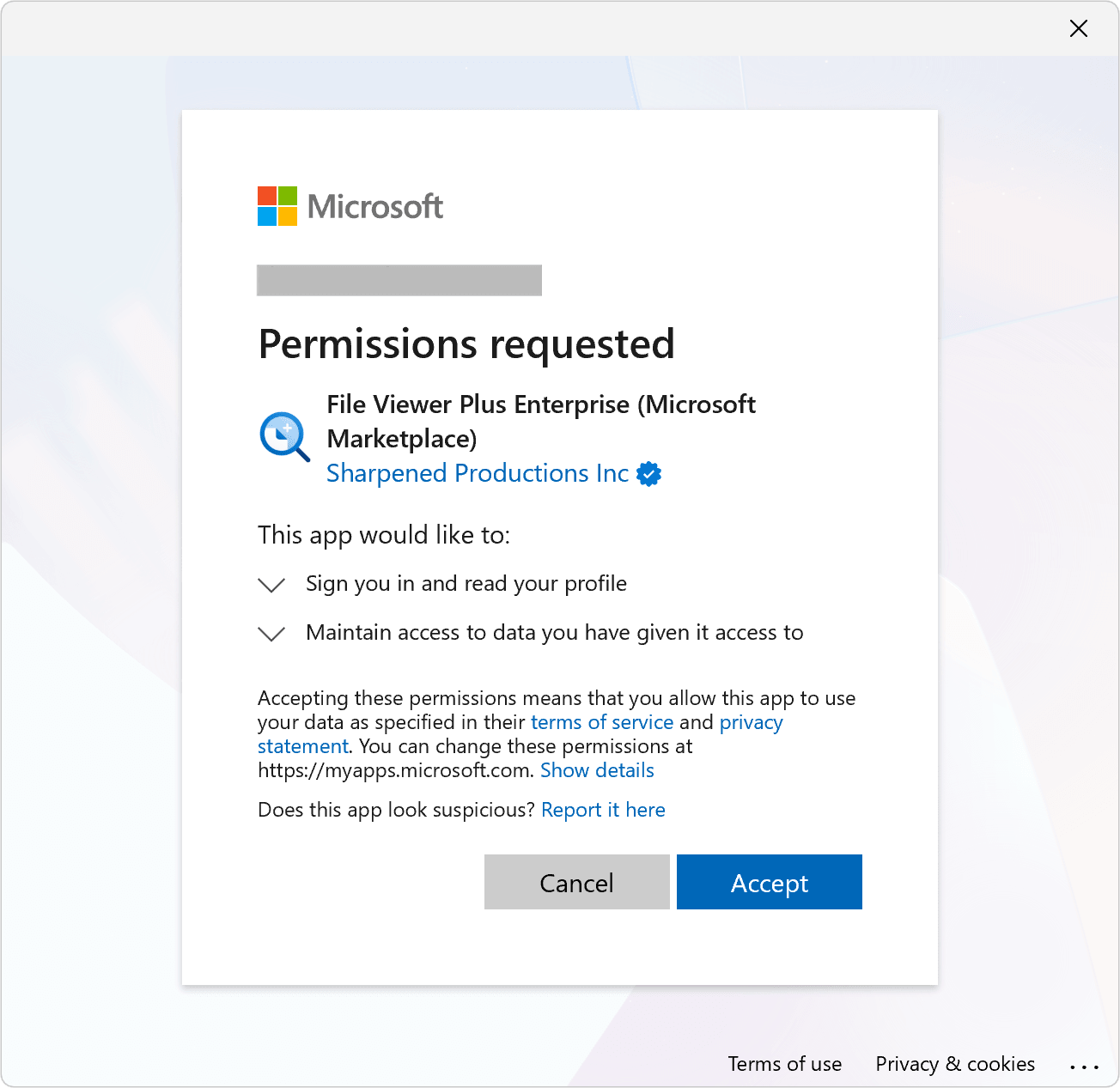 Microsoft Permissions