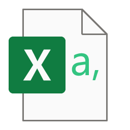 csv file icon