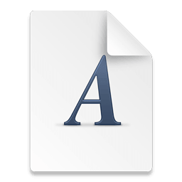 dfont file icon