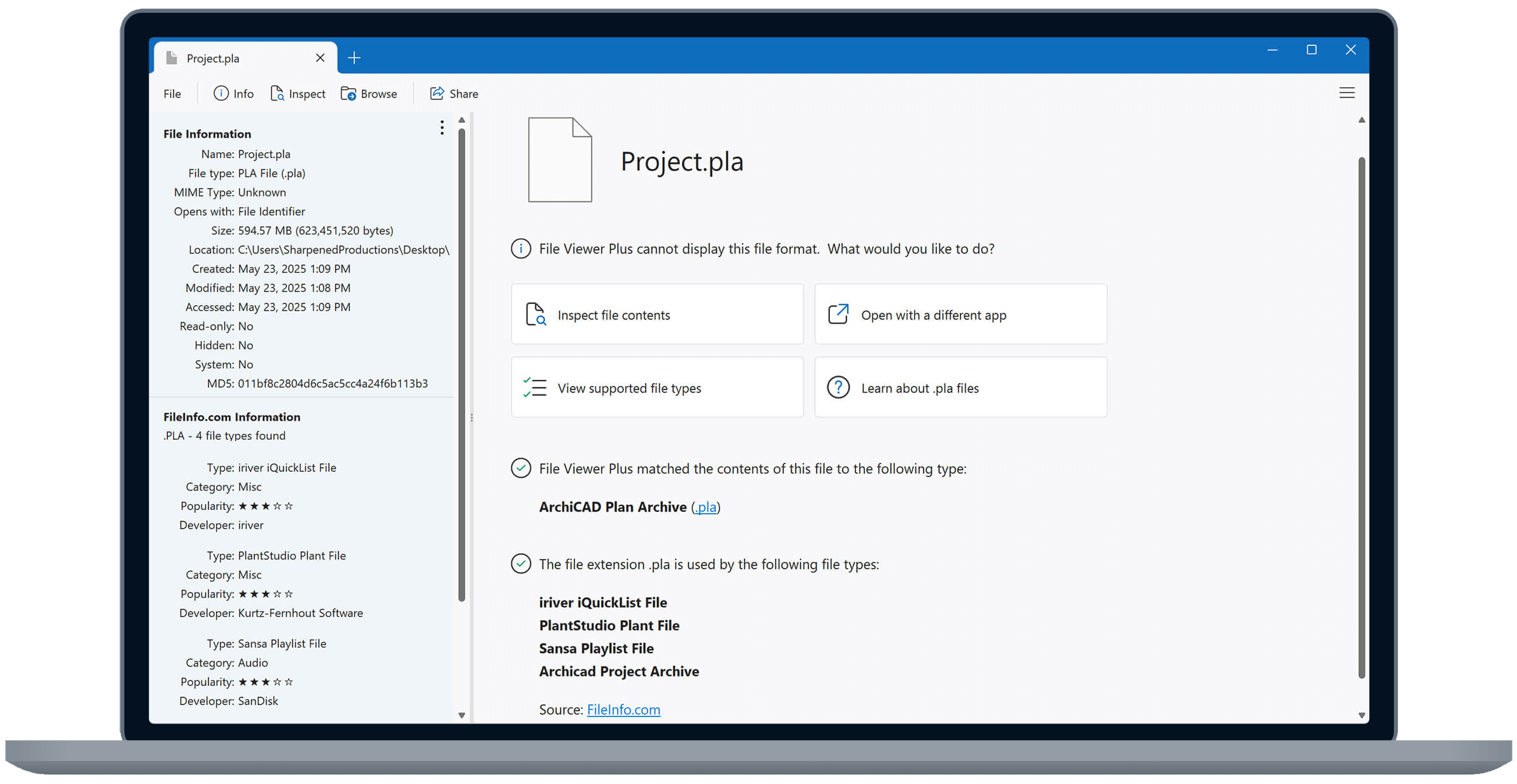 File Inspector