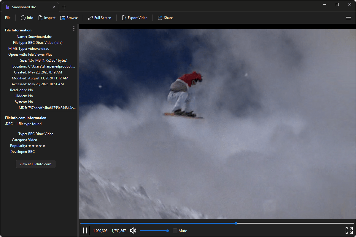 DRC file open in File Viewer Plus 6