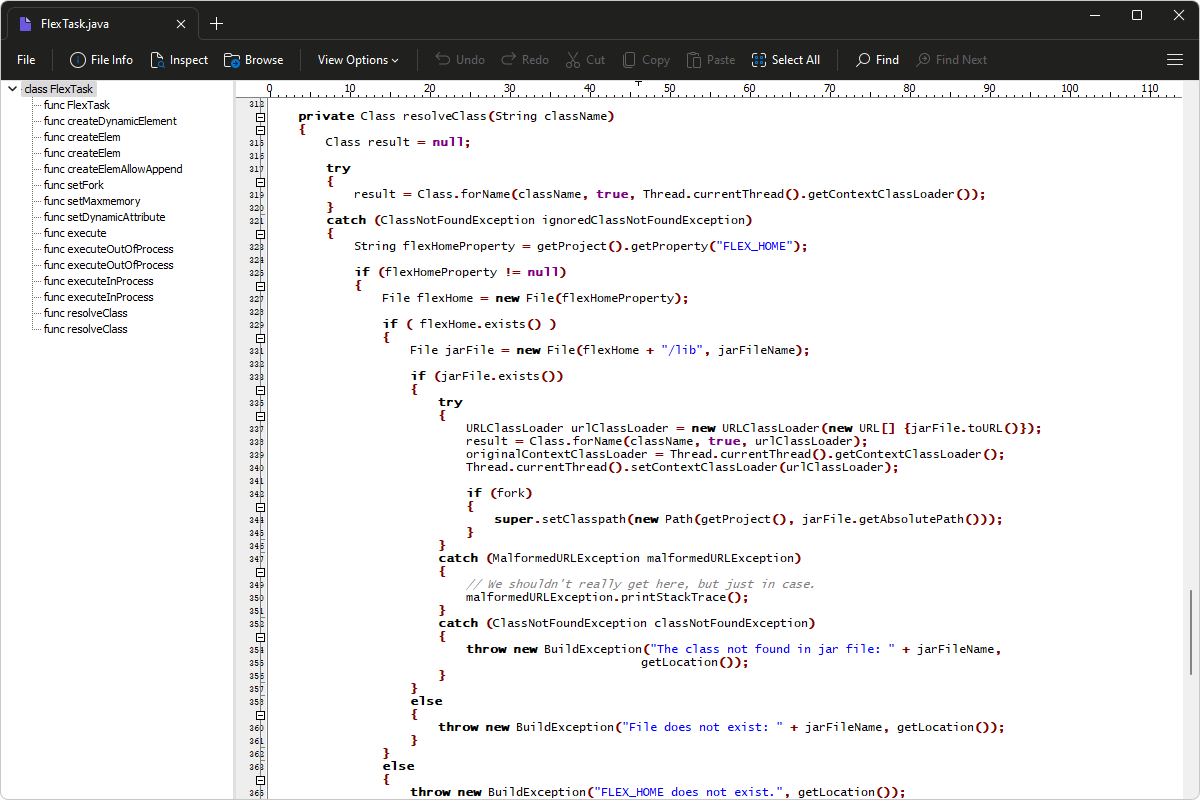 open file in same directory java