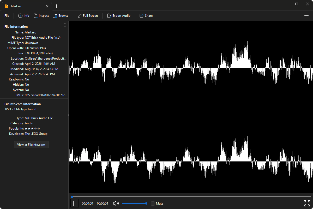 RSO file open in File Viewer Plus 6