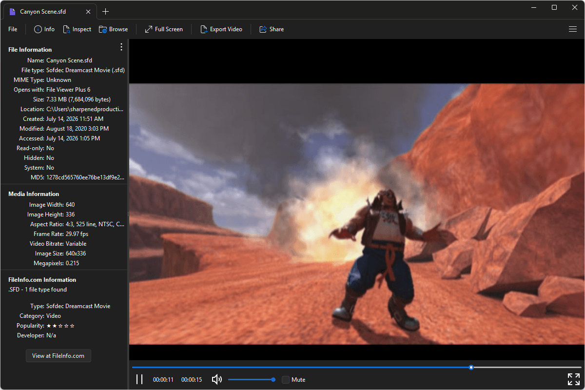 SFD file open in File Viewer Plus 6
