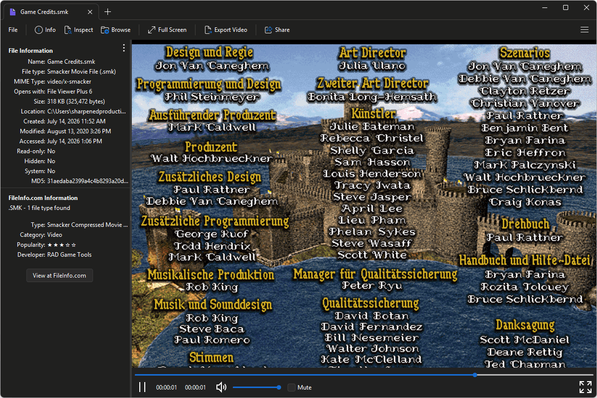 SMK file open in File Viewer Plus 6