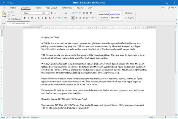 Open TXT Files With File Viewer Plus