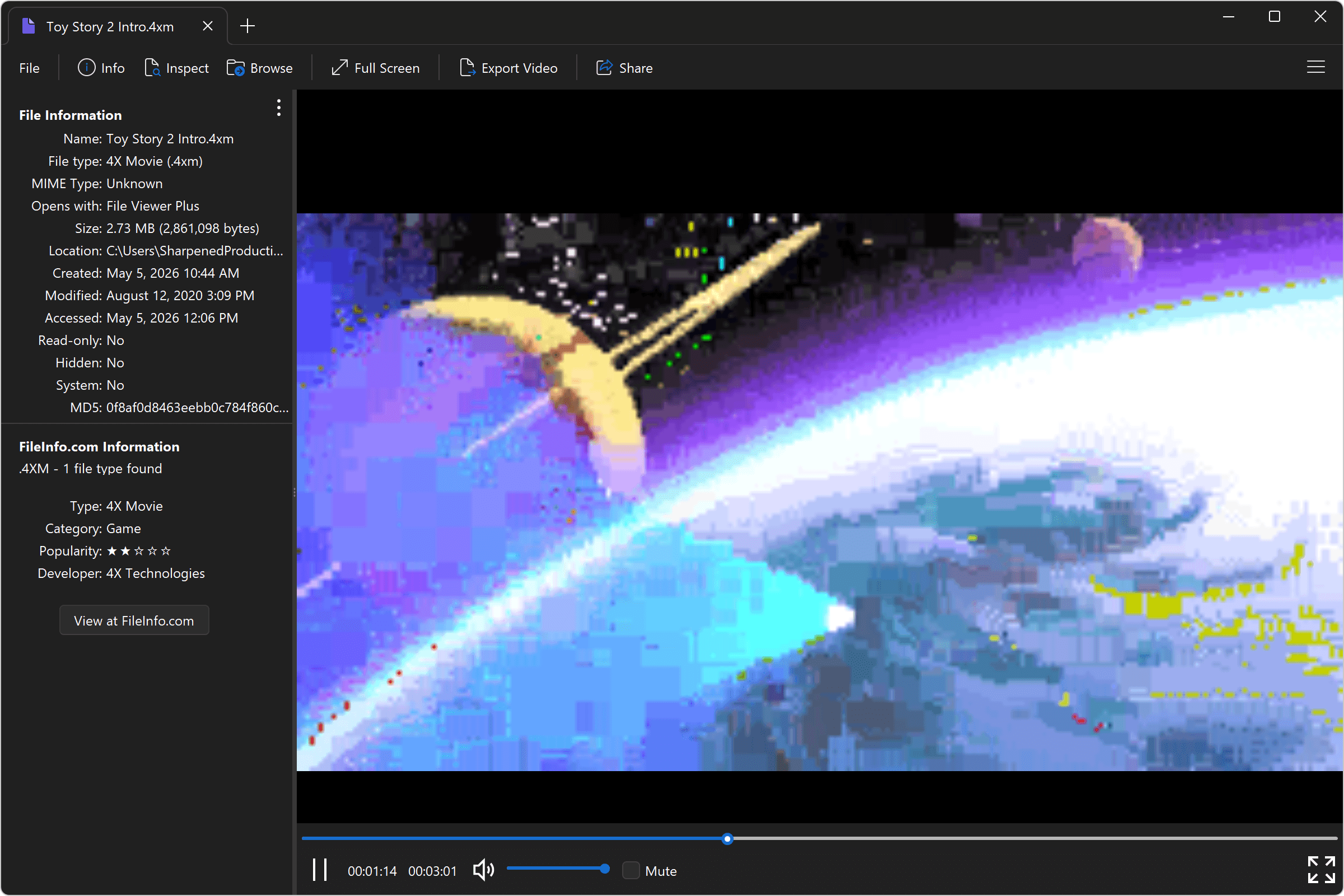Open .4XM Files with File Viewer Plus