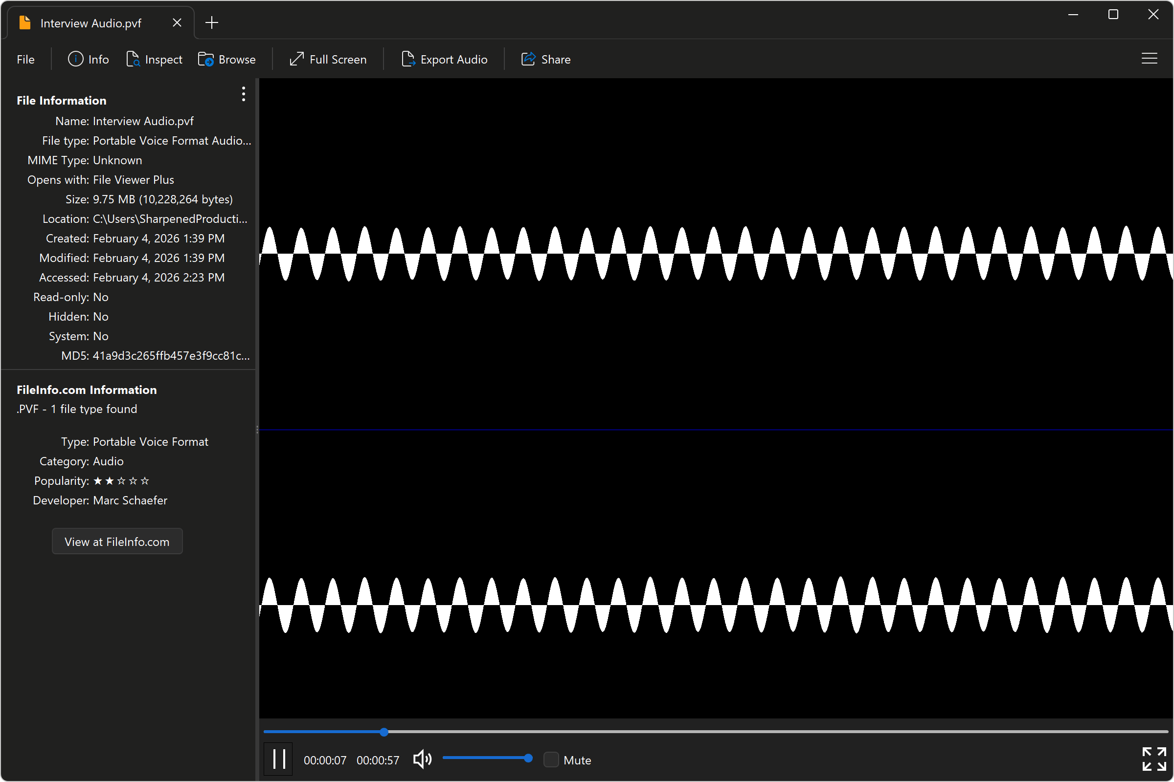 Open .PVF Files with File Viewer Plus