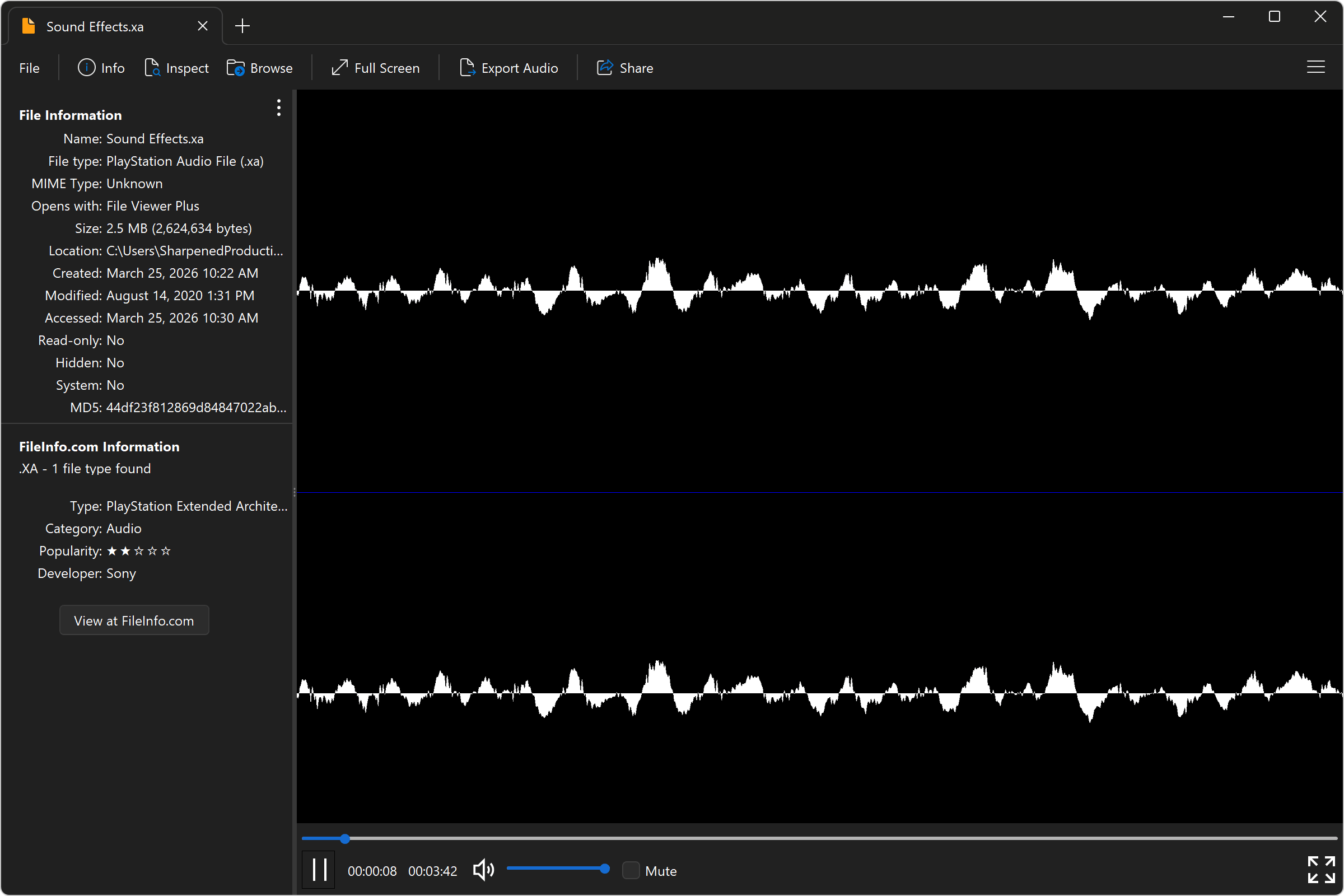 Open .XA Files with File Viewer Plus
