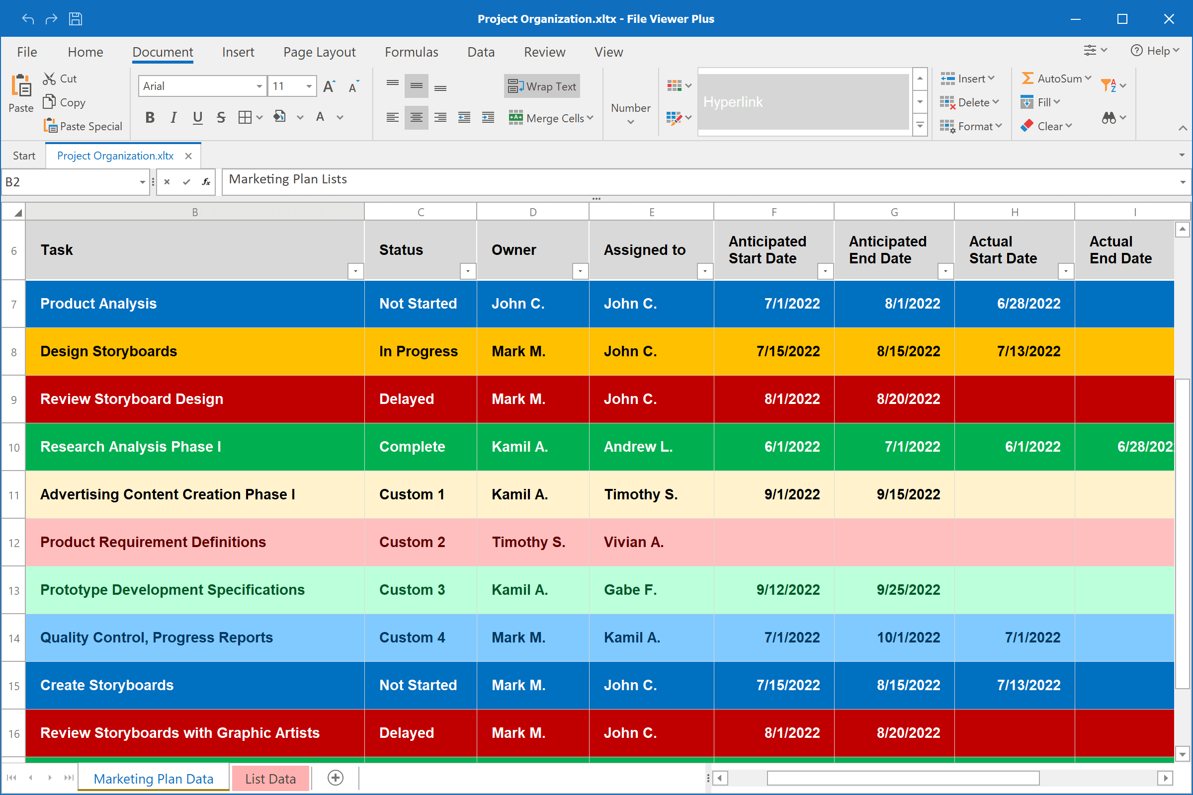 Open .XLTX Files with File Viewer Plus