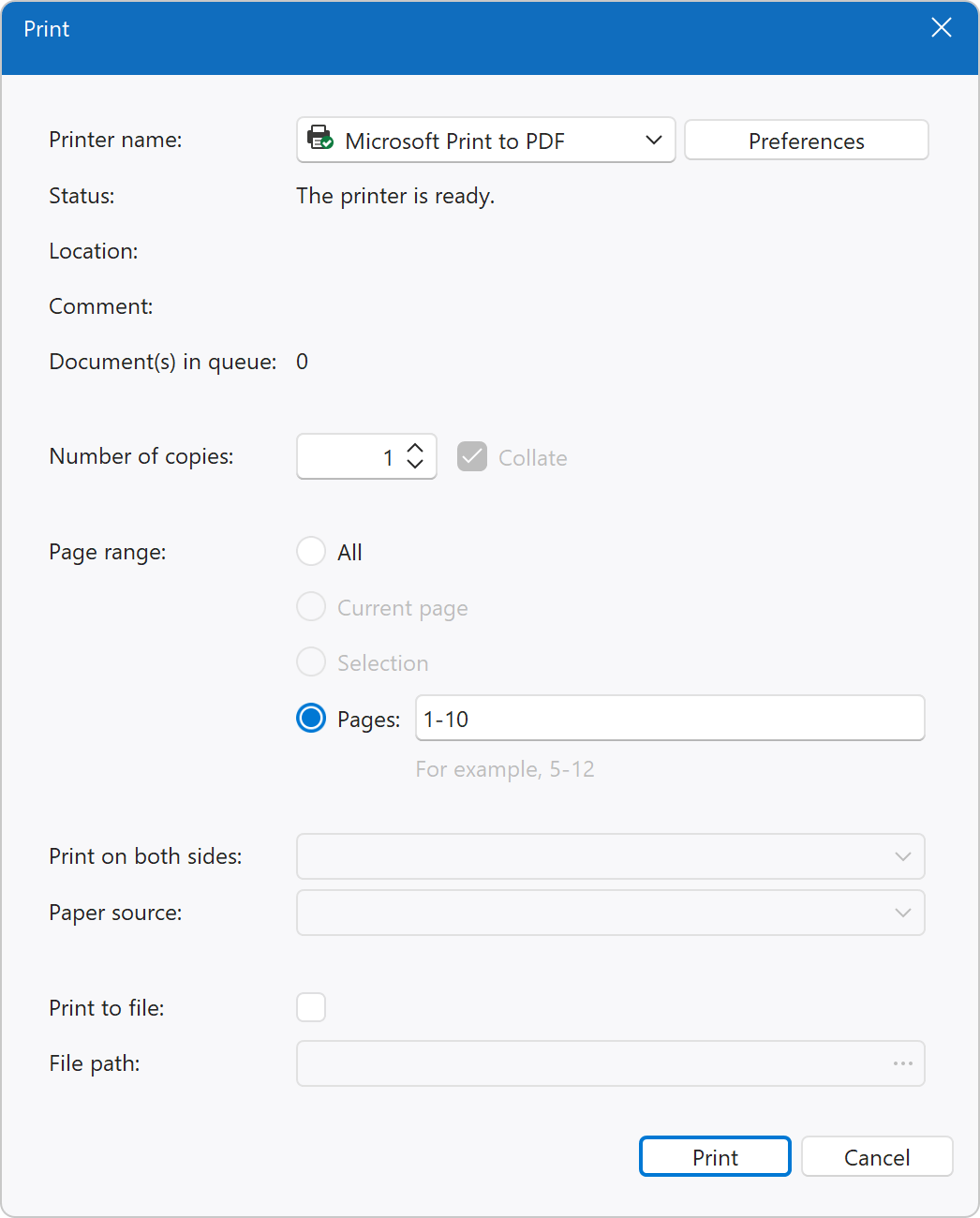 Printing Documents