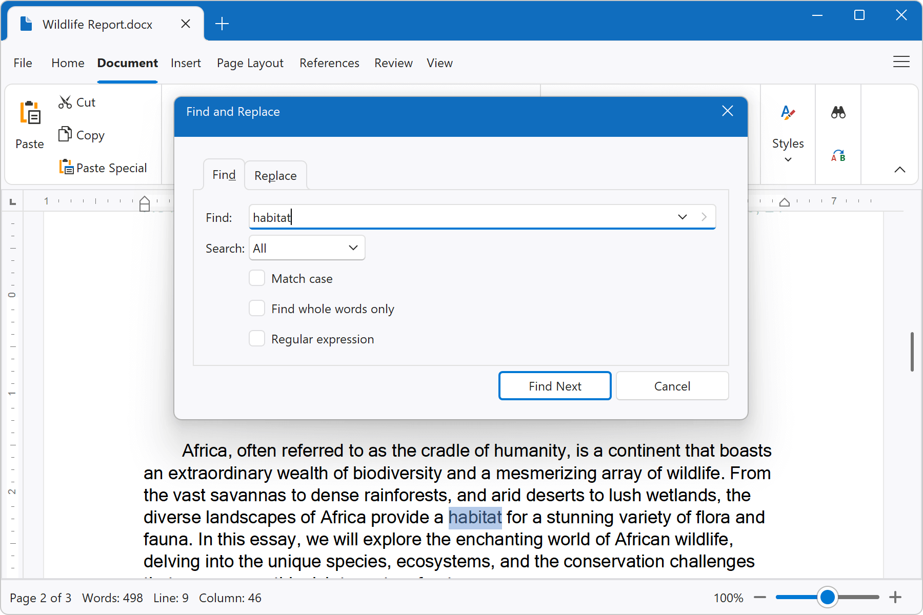 Document Searching