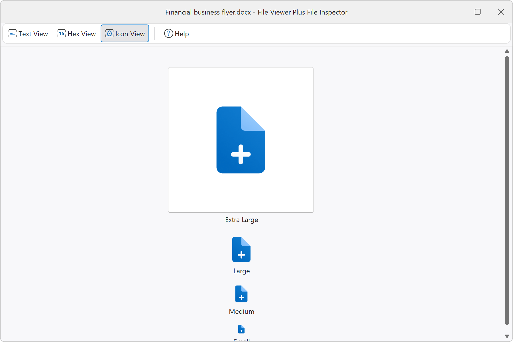 File Viewer Plus Icon View